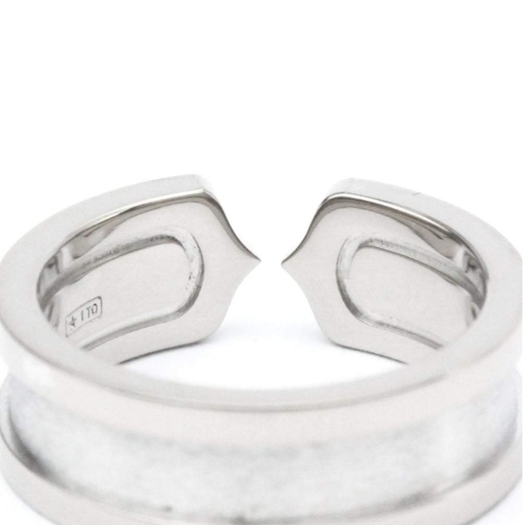 SOLD- Cartier C De Cartier 18K White Gold Diamond Ring - Picture 4 of 12